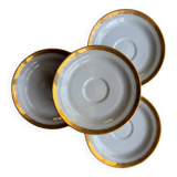 12 Saint-Amand porcelain saucers