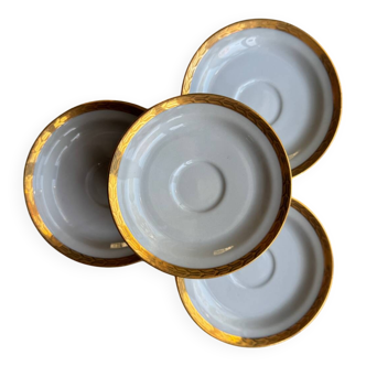 12 Saint-Amand porcelain saucers