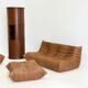 Ligne Roset Togo 3-seater in cognac leather