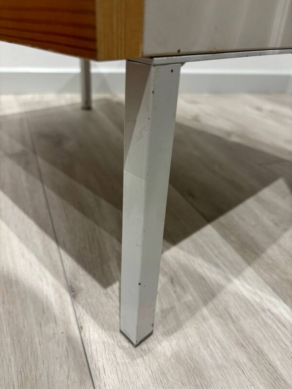 Chevet / table basse Interlübke vintage années 70 – laque blanche