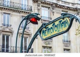 plaque emaillée metropolitan