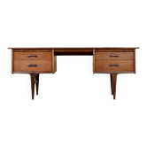 Midcentury Afromosia Desk From A. Younger Designed By John Herbert. Vintage