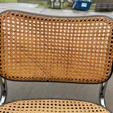 Cesca design chair b32 model in black and chrome