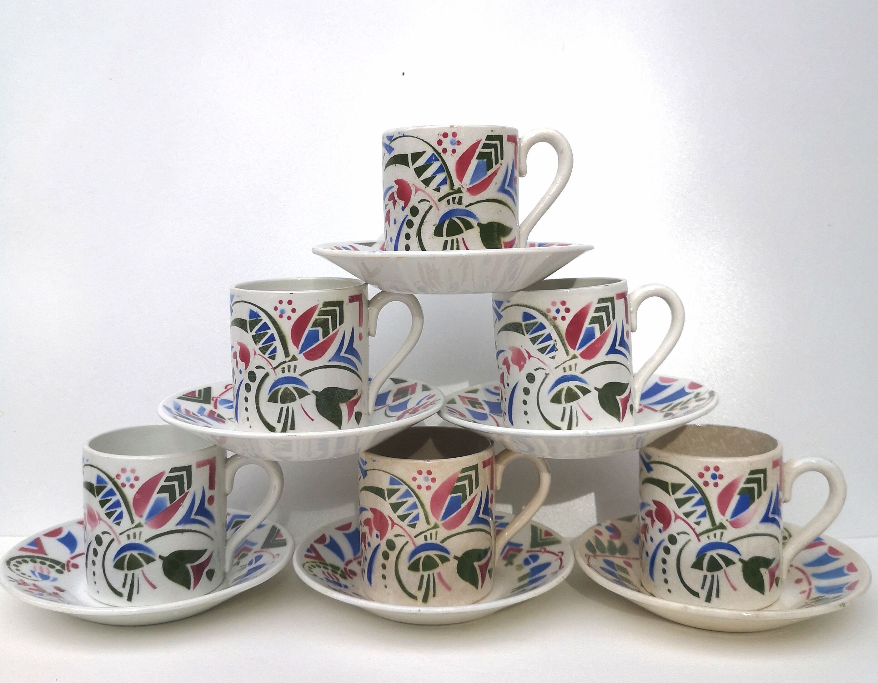 Art Deco coffee cups Galeries Lafayette