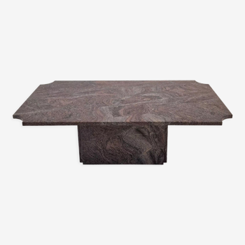 Table basse en granit, années 1980