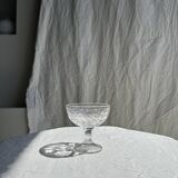 Set of 9 vintage ice cream cups with fruit patterns