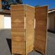 Vintage rattan and bamboo basketry screen