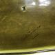 Large green fish dish Sarreguemines