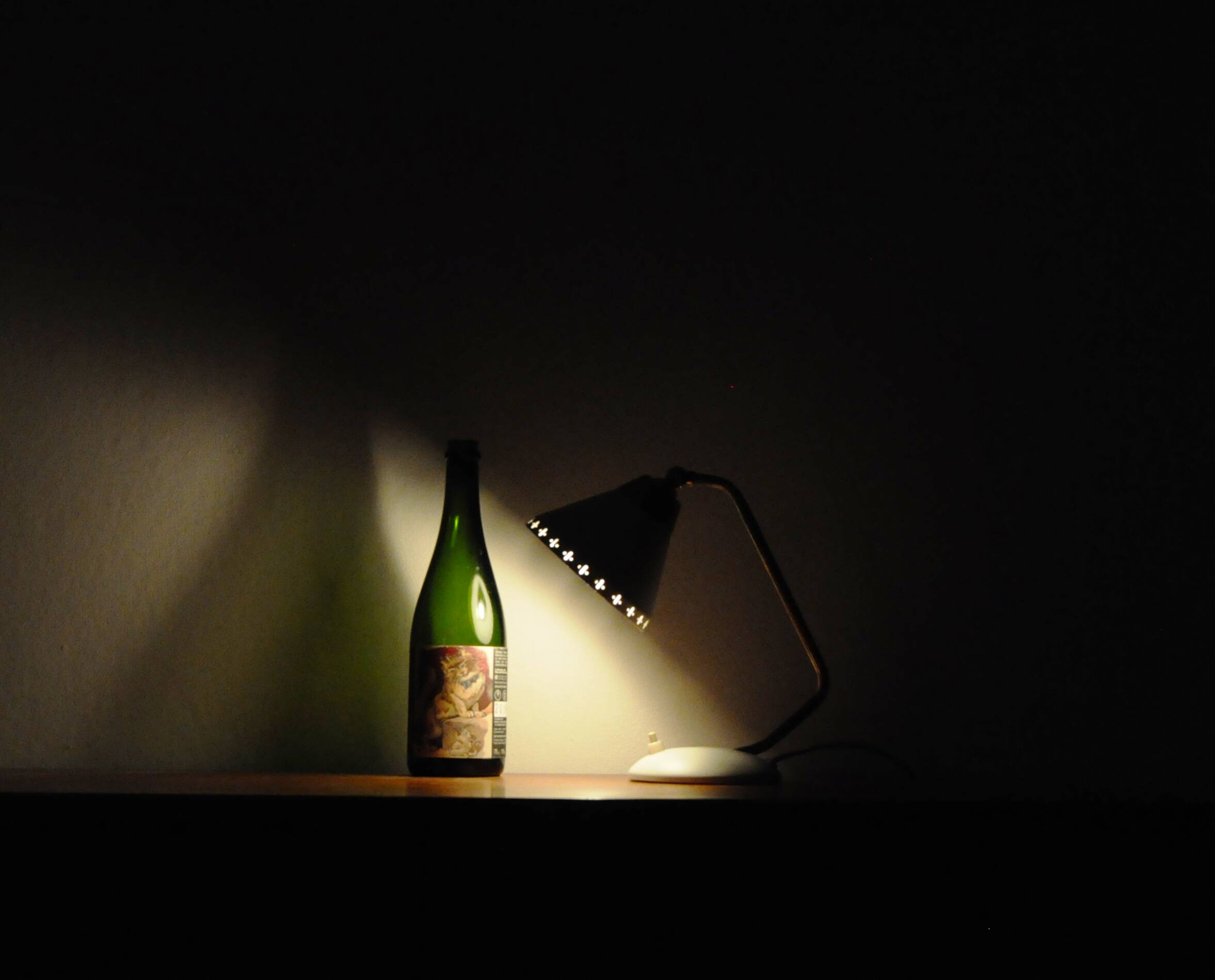 Swedish Table Lamp in Brass and White Metal, EWÅ Värnamo, 1950s