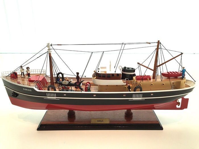 Tintin - Model of the Sirius Boat - The Treasure of Rackham the Red 60 cm wood