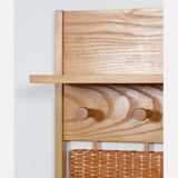 Rattan coat rack produced by Uluv in the 1960s
