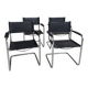 4 B34 armchairs by Marcel Breuer from the 1980s