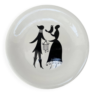 Presentation dish or large plate "Sylvestre" from Longchamp editions