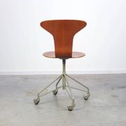 1st edition 'Mosquito' swivel desk chair by Arne Jacobsen for Fritz Hansen, 1955