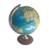 Luminous terrestrial globe Grange Batlière 1975