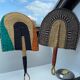 4 raffia fans