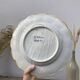 Assiette murale fleurs bleu jaune espagnole