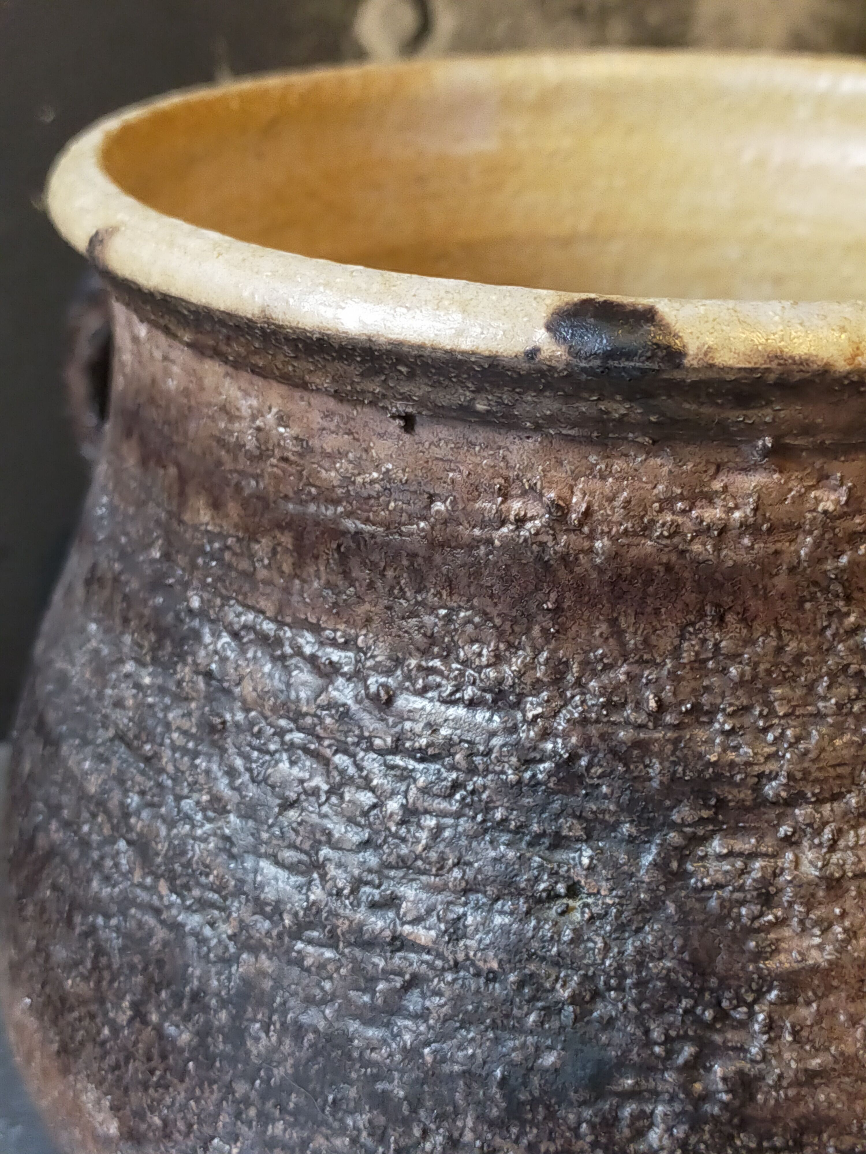 Ceramic covered pot by Jean Marais signed, Vallauris 80s