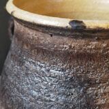Ceramic covered pot by Jean Marais signed, Vallauris 80s
