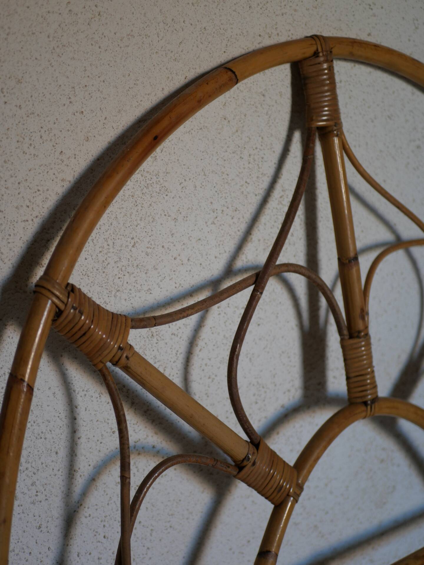 Pair of rattan headboards