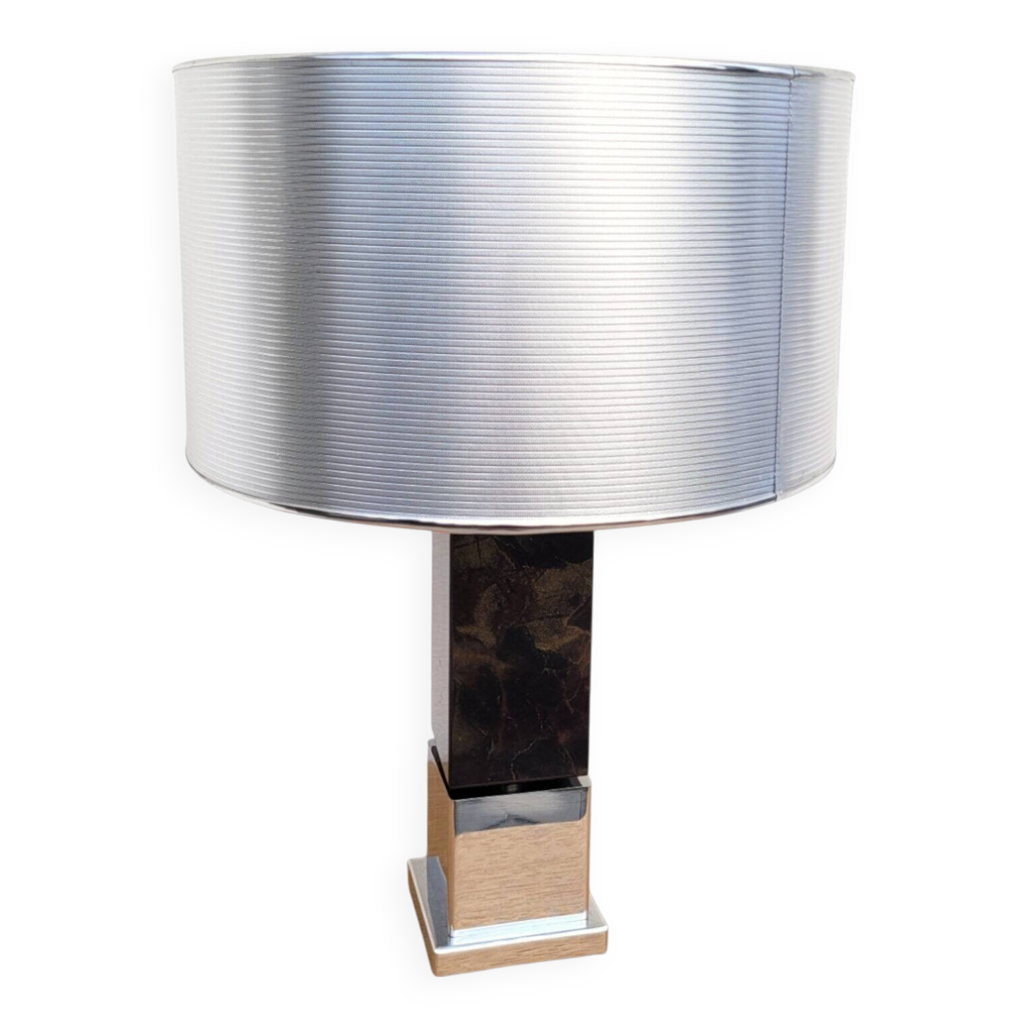 Vintage chrome table lamp from the 70s