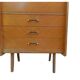 Secrétaire vintage 1950 bois massif clair