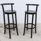 Pair of Baumann high stools, Dialog model, 79 cm