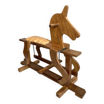 Old wooden rocking horse