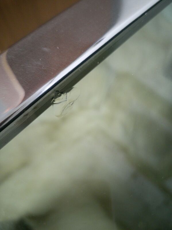 Vintage coffee table smoked glass