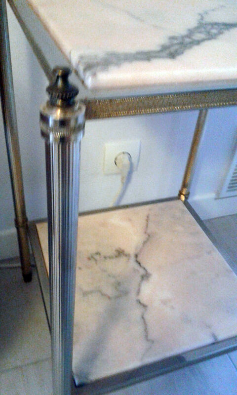 Marble and brass harness