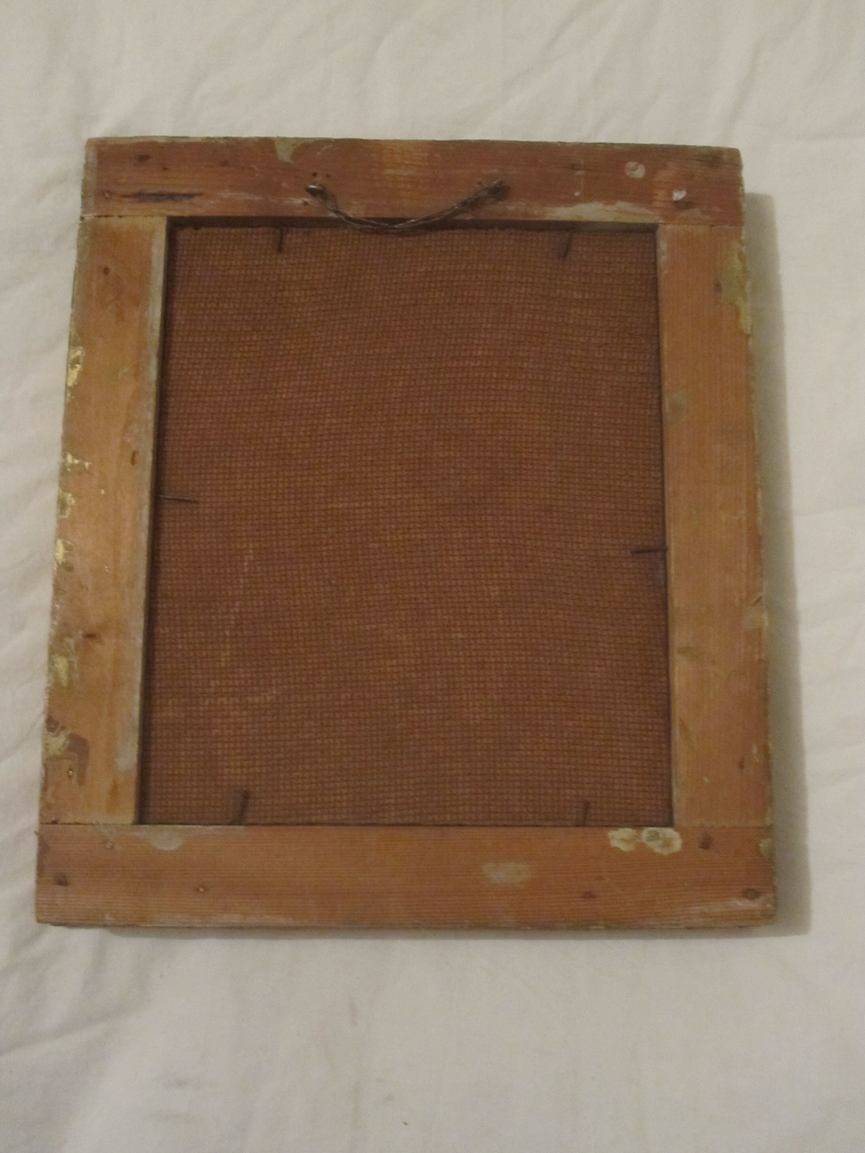 Paint pot flowers signed framework