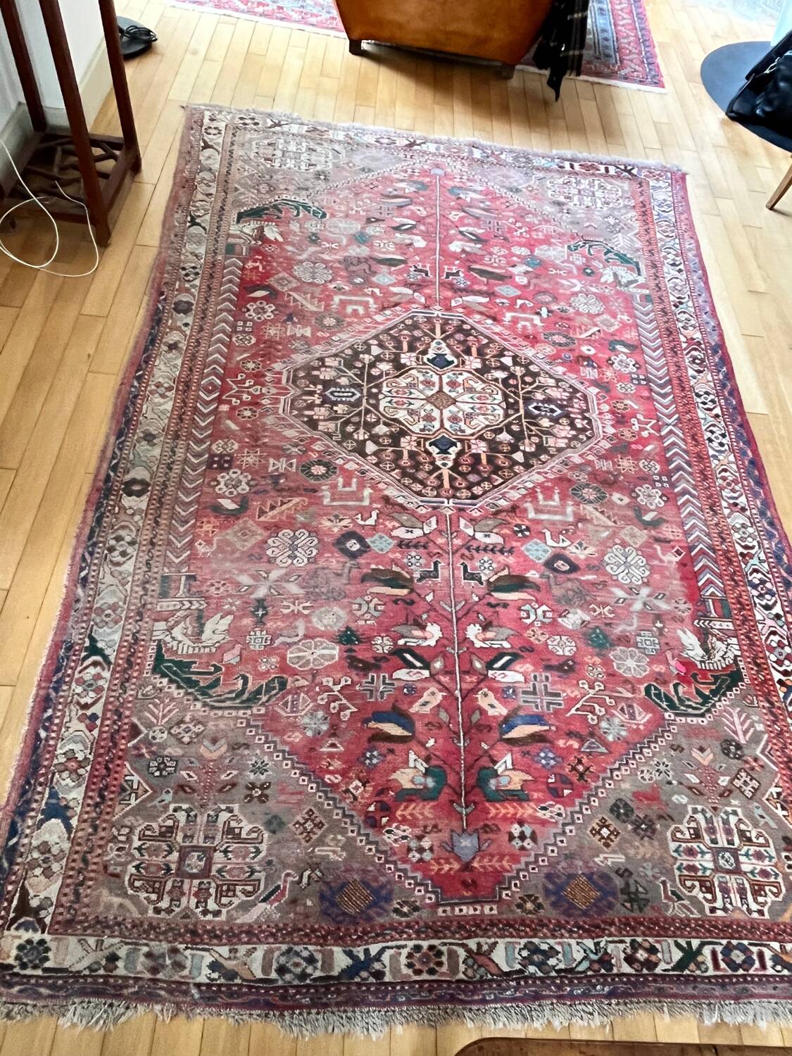Iranian carpet, Shiraz, 1956, handmade