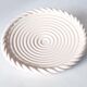 Grand plat spirale Malicorne blanc