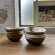 Anthropomorphic ceramic teapot, cups and bowl set