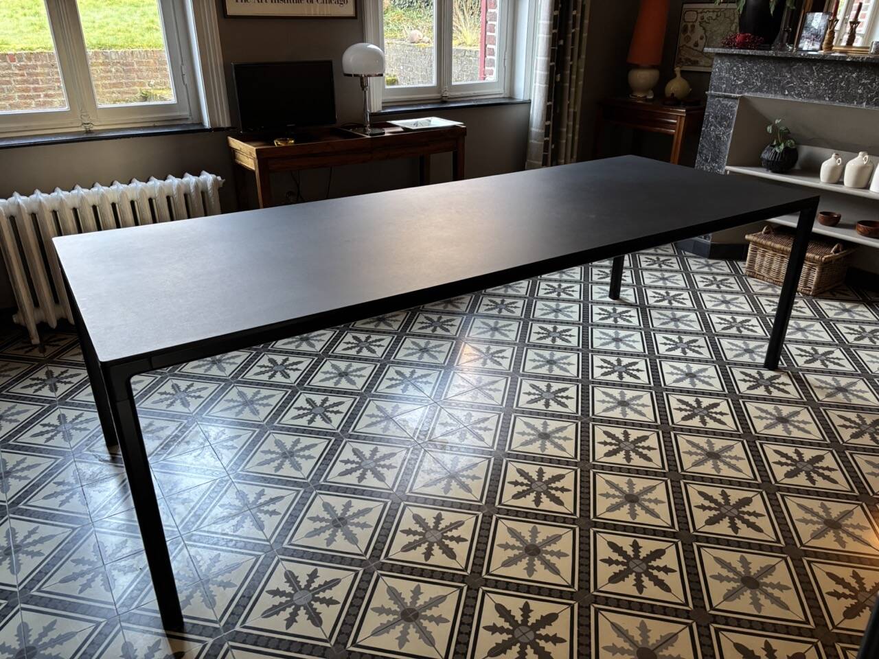 Black table Scandinavian model T12 HAY