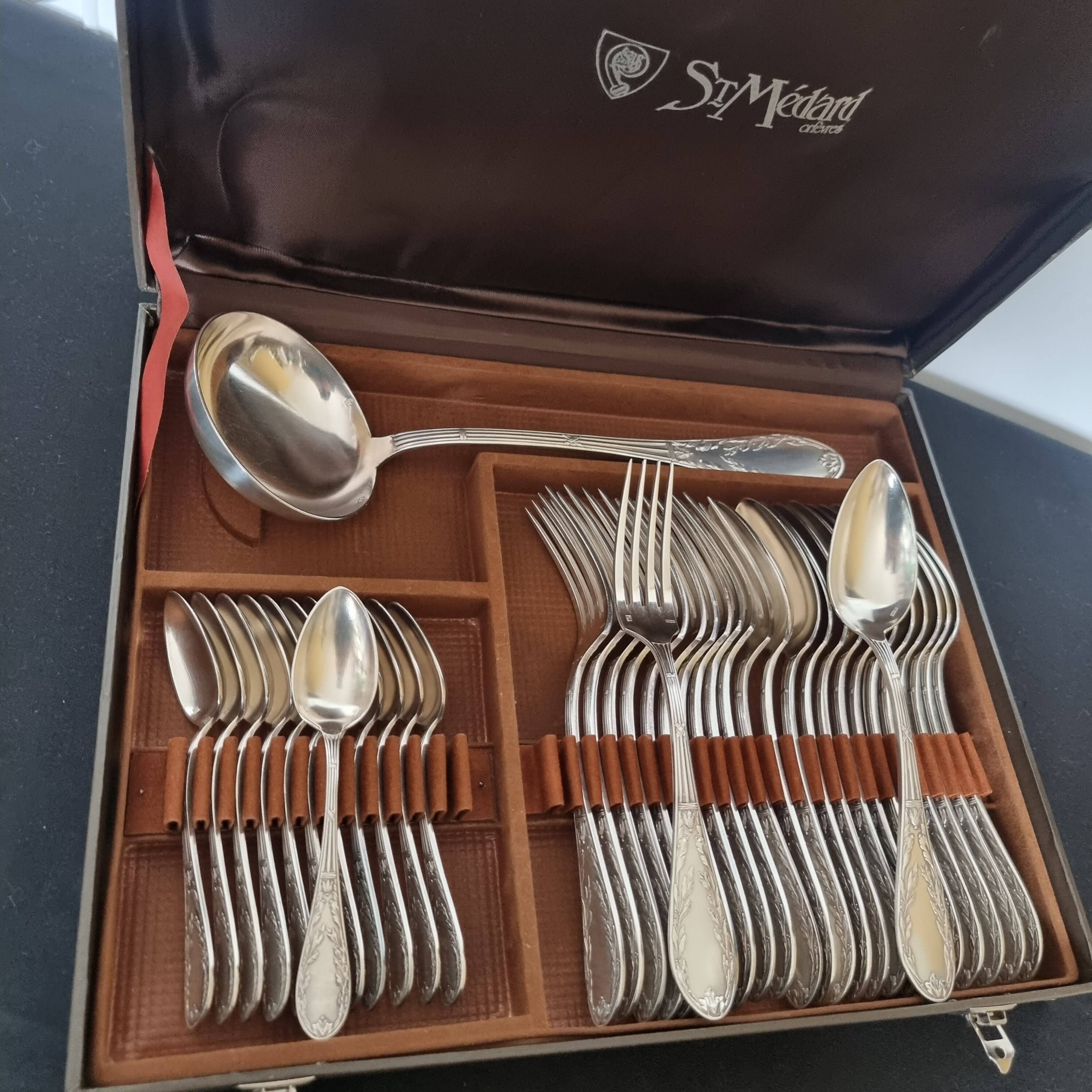Médard Orfèvres Orfèvres vintage exclusif, 37 pièces, en métal argenté, sty