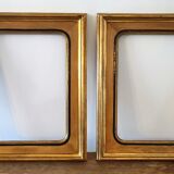 Pair of gilded wooden frames