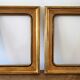 Pair of gilded wooden frames