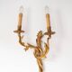Large 20th century gilded bronze rocaille wall light