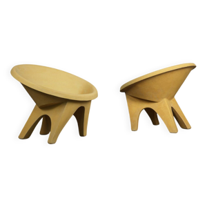 Paire rare de fauteuils