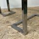 Old glass and chrome coffee table, 70