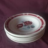 Set of 7 hollow plates