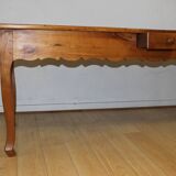 Louis XV style farmhouse table in cherry wood 19th century
