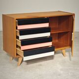 U 458 pink and grey sideboard by Jiri Jiroutek for Interier Praha 1960