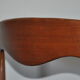 Lot of 6 scandinavian chairs in teak and skai 60