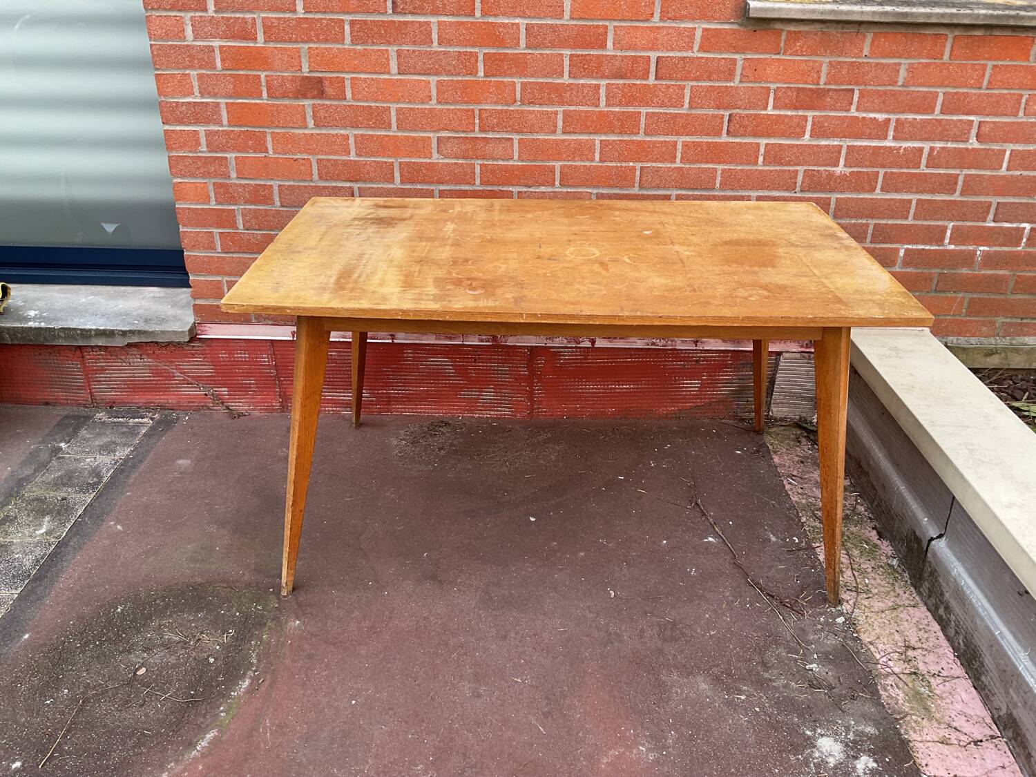 Table séjour style scandinave années 70