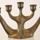 Brass brutalist candlestick from Horst Dalbeck