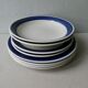 8 Scandinavian plates design Hertha Bengston, Koka Rörstrand, 50s