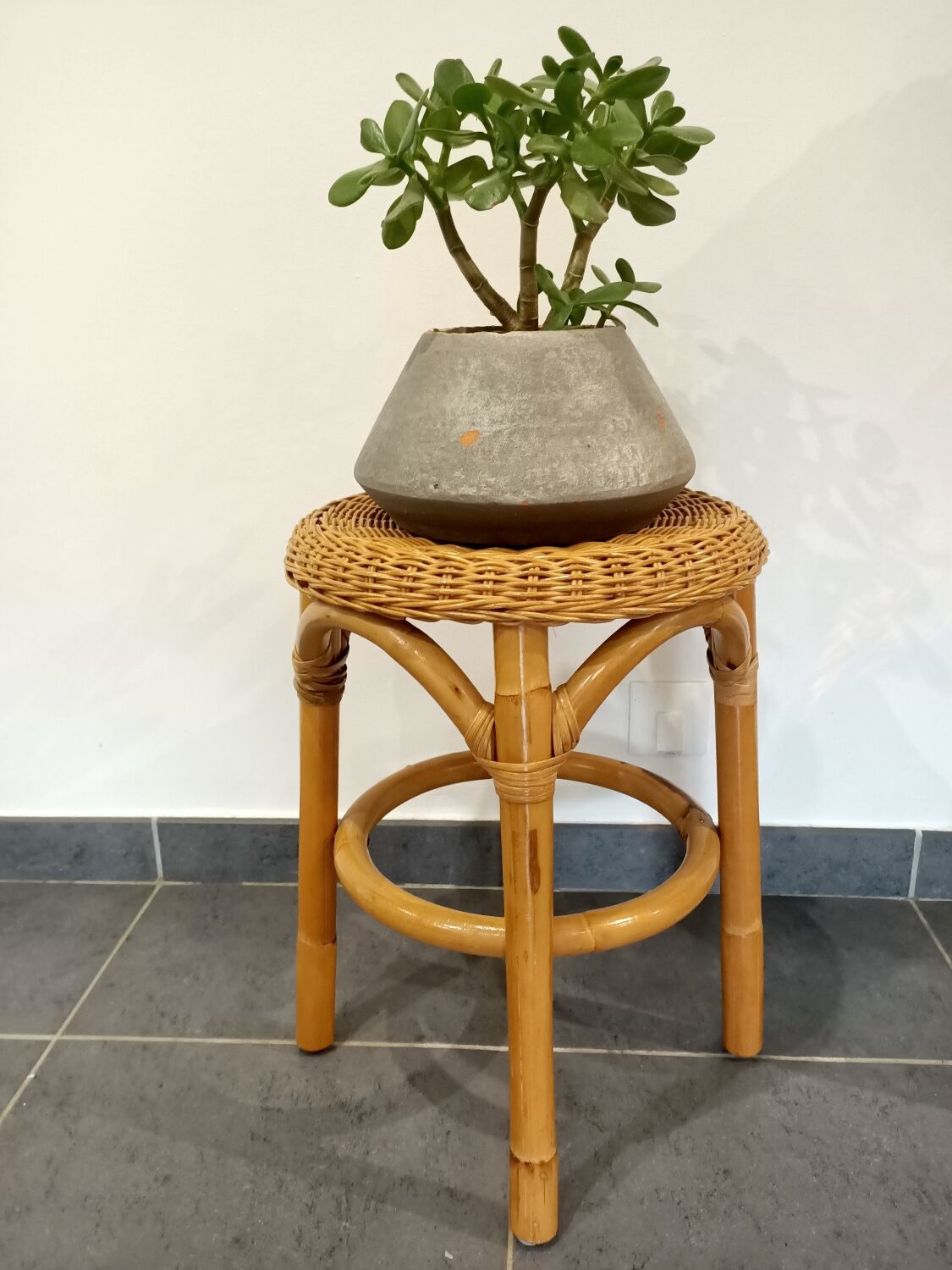 Rattan stool