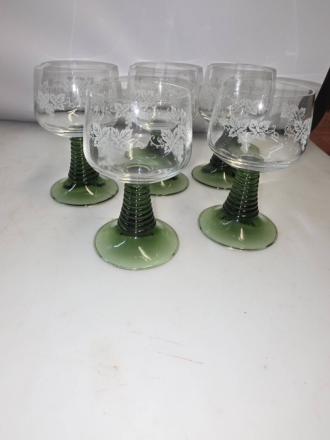 5 Alsace wine glasses from the 70s